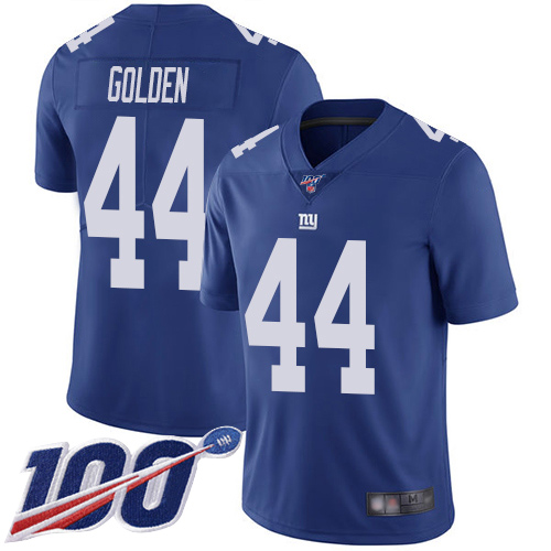 Men New York Giants #44 Markus Golden Royal Blue Team Color Vapor Untouchable Limited Player 100th Season Football NFL Jersey->new york giants->NFL Jersey